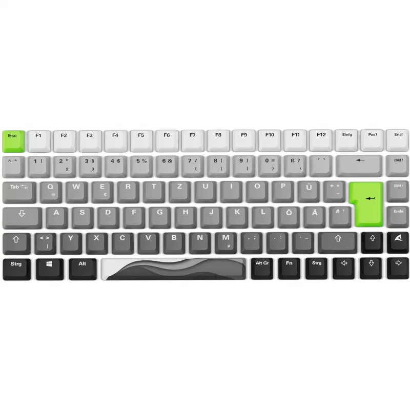 Sharkoon SKILLER SGK50 S3 Design Bundle D5 keycap and mouse mat set