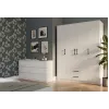 Topeshop ROMANA 160 BIEL KPLB bedroom wardrobe/closet 11 shelves 4 door(s) White