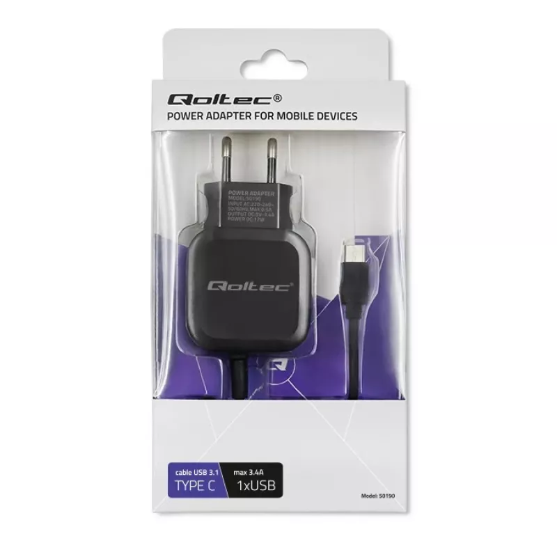 Qoltec 50190 Mobile Device Charger Mobile Phone. Tablet. Telephone. Un