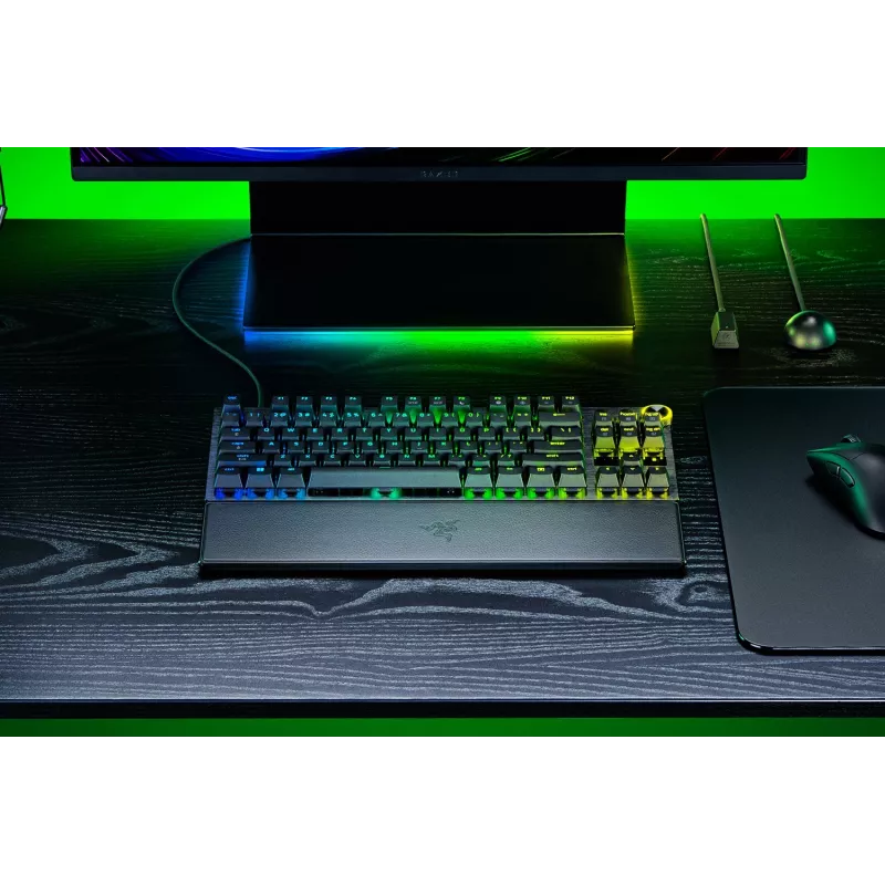 Razer Huntsman V3 Pro Tenkeyless 8KHz | Gaming keyboard | Wired | US | Black | USB Type-C | Razer Analog Optical Switch Gen-2