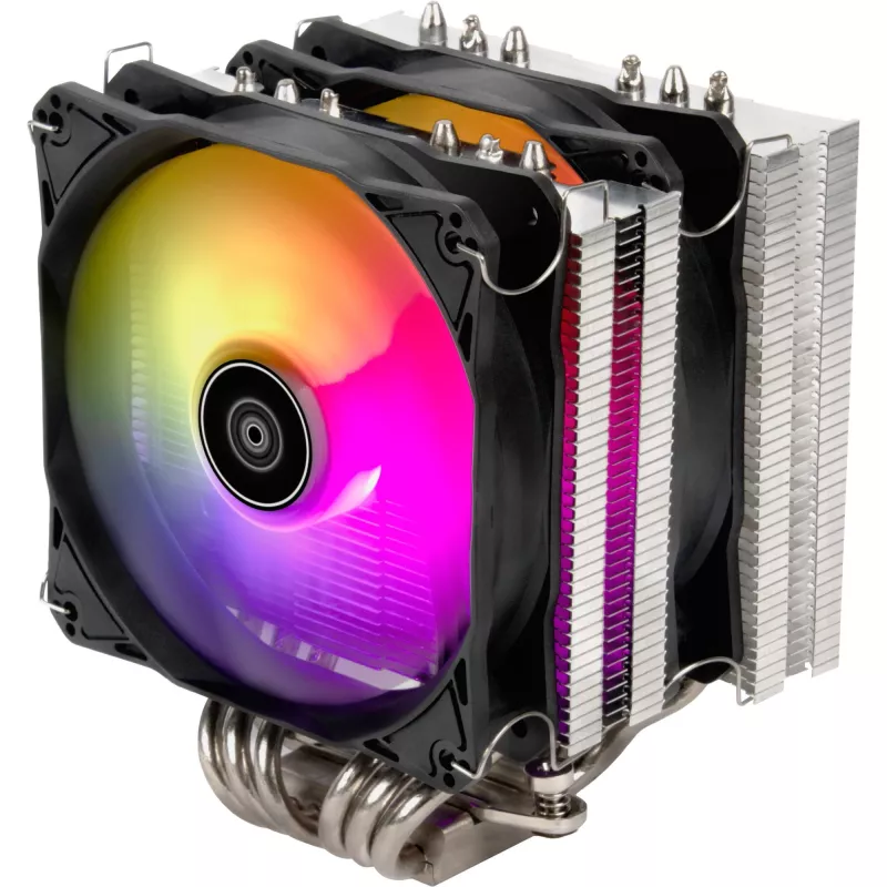 SilverStone Hydrogon D120 ARGB - Processor Air Cooler - (for: LGA1156, LGA1155, LGA2011, LGA1150, LGA1151, AM4, LGA2066, LGA1200, LGA1152, LGA1700)