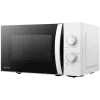 Microwave oven, volume 20L, mechanical control, 800W, 5 power levels, LED lighting, defrosting, cooking end signal, color: White
