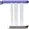 PCIe 5.0 Hyper Riser cable by HYTE, model ACC-HYTE-PCIE50-TM, 20 cm, purple/white