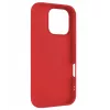 Back cover FIXED for Apple iPhone 16 Pro, rubberized finish, red