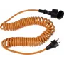 Extension coil cable AS Schwabe 70413, retractable 1–5 m, H07BQ-F 3G1.5, 230 V, orange