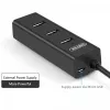 UNITEK Y-3089 interface hub USB 3.2 Gen 1 (3.1 Gen 1) Type-A 5000 Mbit/s Black