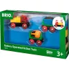 World train with battery locomotive, toy vehicle