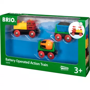 World train with battery locomotive, toy vehicle