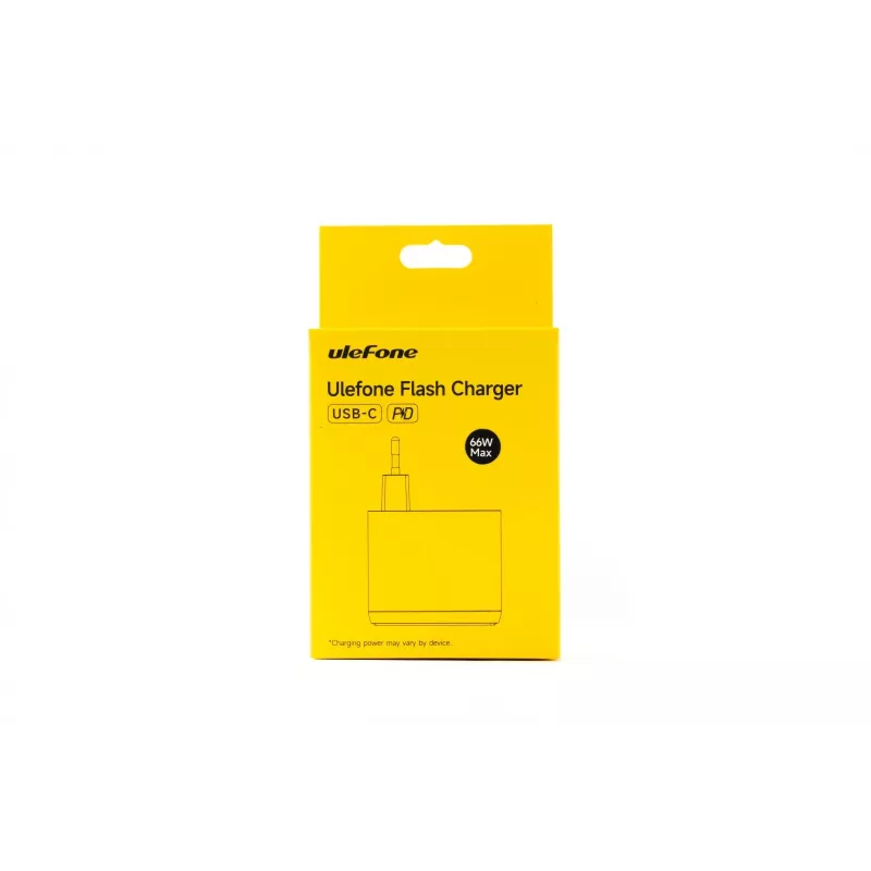 UleFone 66W charger — fast USB power adapter for portable devices, model UF-CHAR-66WR