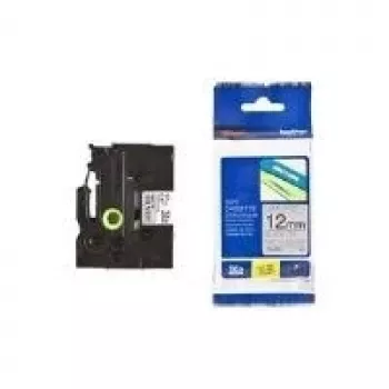 Brother Gloss Laminated Labelling Tape - 24mm, Blue/White label-making tape TZ