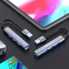 USB hub QOLTEC 53793 — USB 3.0 input, 3× USB 2.0 ports