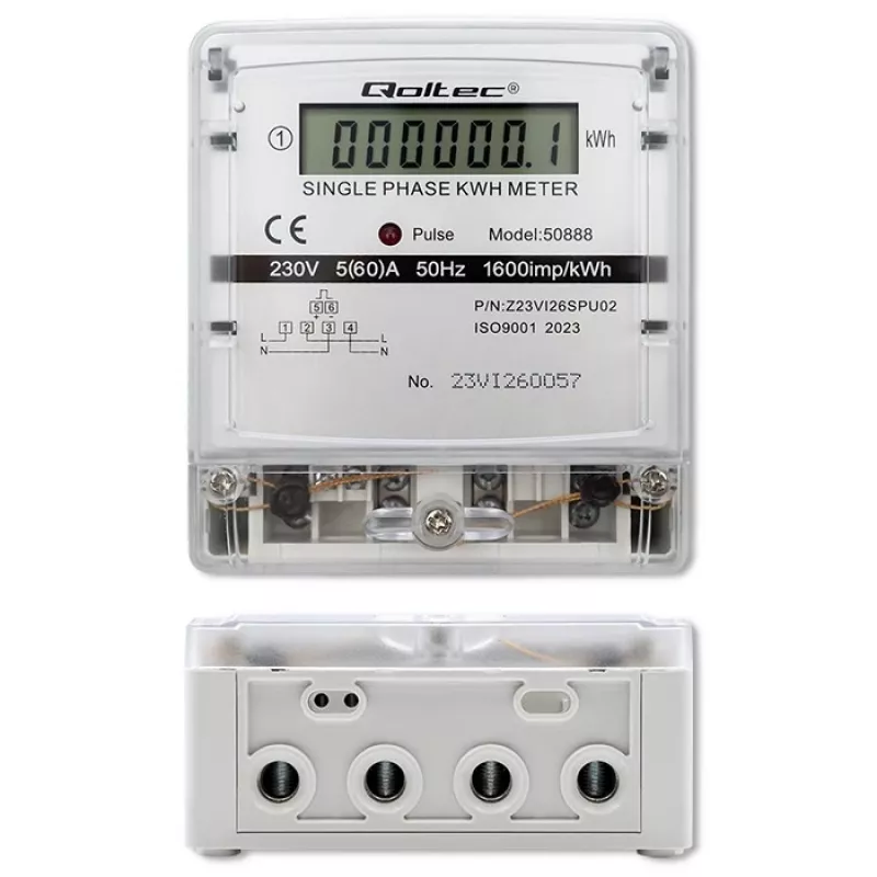 Single-Phase Electronic Energy Consumption Meter 230V LDC