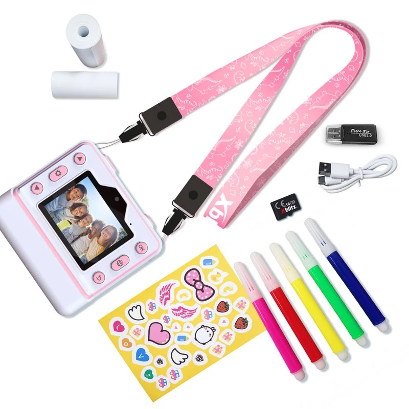 Xblitz FLASH PINK Instant Camera with Thermal Printer for Children