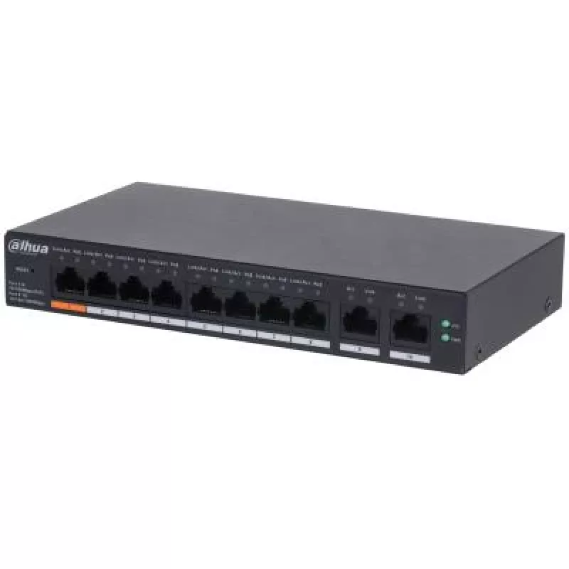 Dahua Technology DH-CS4010-8ET-60 network switch Managed L2 Fast Ethernet (10/100) Power over Ethernet (PoE) Black