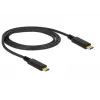USB Cable DeLOCK 83661 USB 3.2 Gen 2 1m USB C Black