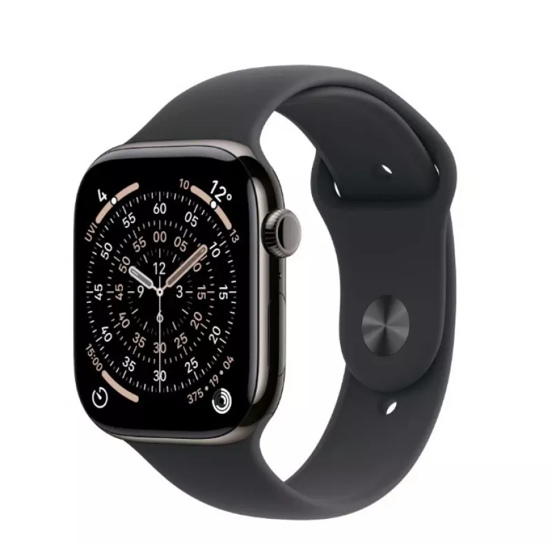 Smartwatch Apple Watch Series 11 GPS + Cellular 46mm Slate Titanium Case Black Sport Band M/L
