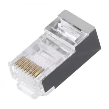 LANBERG RJ-45 Wire Connector PLS-5000EZ, Cat5e, F/UTP (FTP), Grey, 100 pcs