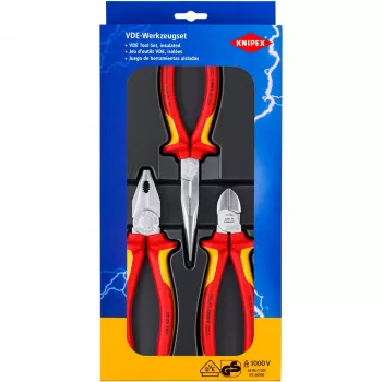 Knipex 00 20 12 mechanics tool set 3 tools