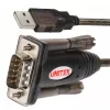 UNITEK Y-105 serial cable Black 1.5 m USB Type-A DB-9