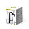 Moka pot Maestro MR-1660-9, stovetop coffee maker for 6 cups, black