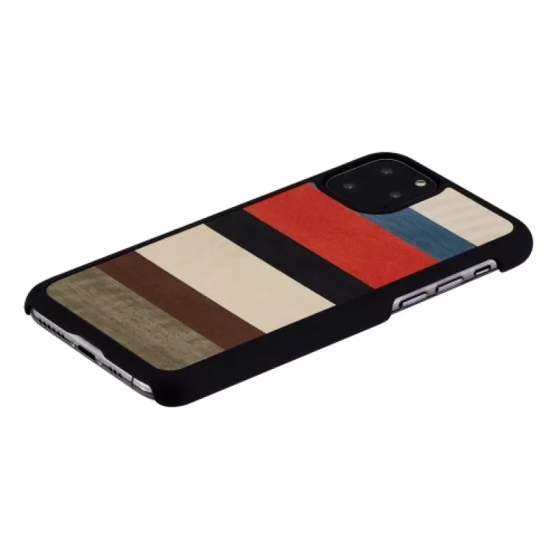 Smartphone case man and wood for iPhone 11 Pro — corallina black