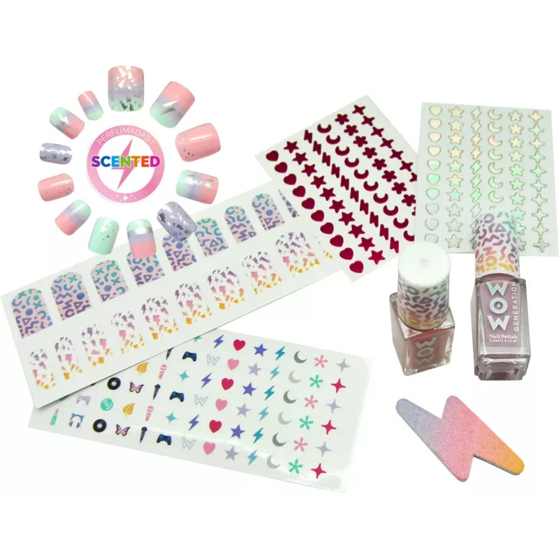 Kids manicure set Euroswan WOW00017 - scented nail-care kit