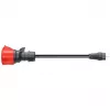 go-e Adapter for Gemini flex 22 kW, CEE Red Three-Phase Power 32A > Household Socket (black, 30cm)