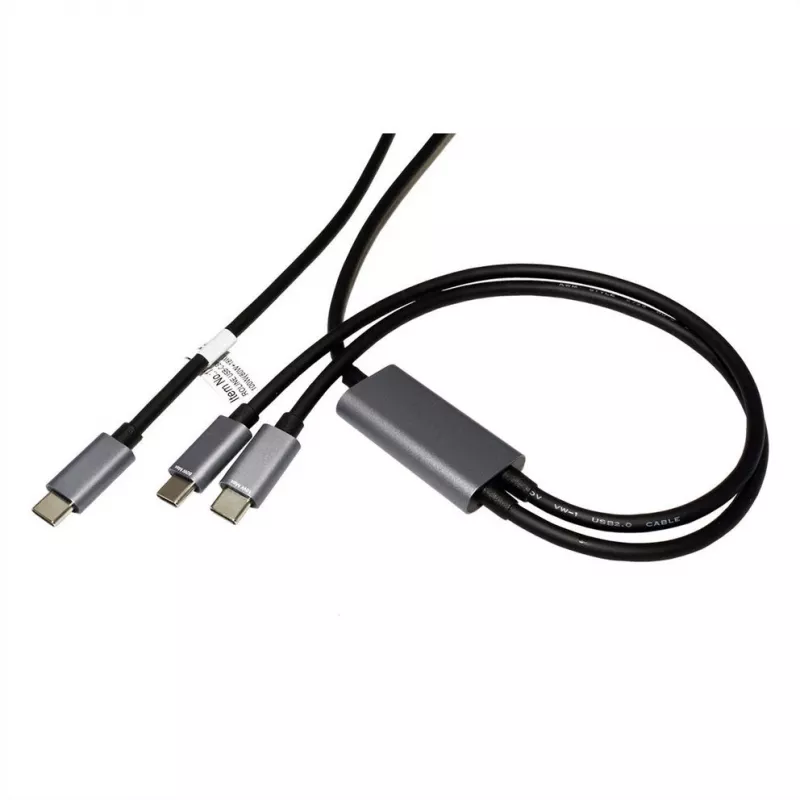 ROLINE - USB Cable - 24 pin USB-C (M) to 24 pin USB-C (M) - USB 2.0 - 1.85 m - USB-Power Supply (100 W) - Black (11.02.8308)