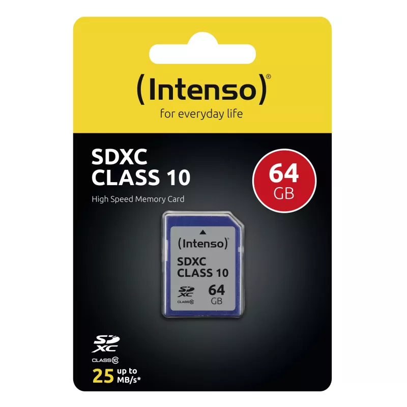 MEMORY SDXC 64GB C10/3411490 INTENSO