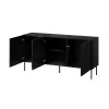 SIENA chest of drawers 150.5x40x75 matte black