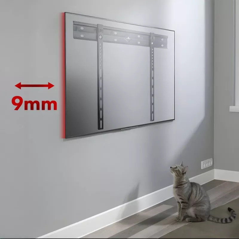 Wall TV mount MACLEAN MC-123 extra slim, VESA 400x400 mm, for flat-panel TVs up to 80 kg