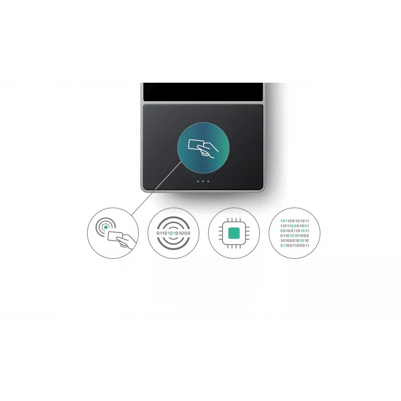 Time attendance terminal Safescan TM-616 Black — 2.8 inch TFT, Dual-core 1 GHz, Proximity card, Ethernet LAN, Wall mount