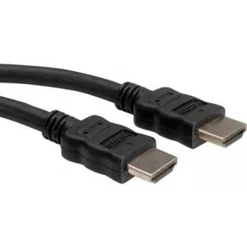 ROLINE - Video-/Audio-/Network Cable - HDMI - 30 AWG - HDMI, 19-pin (M) - HDMI, 19-pin (M) - 1 m - Shielded - Black (11.04.5731)