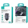 Car charger usams C38 30W — 1x USB-A + 1x USB-C fast charge