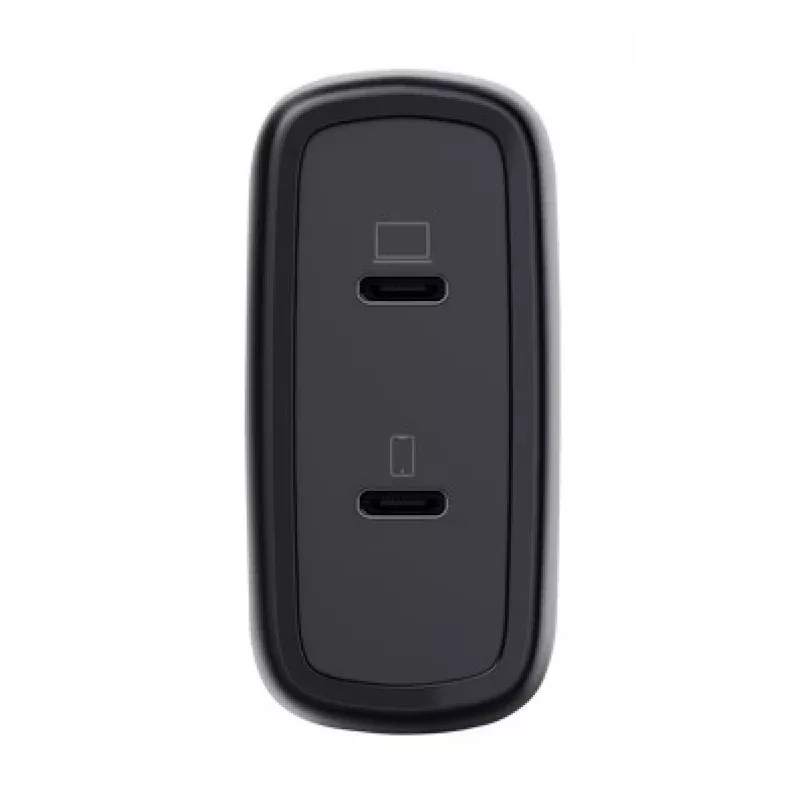 Charger Trust Maxo 65W 2-Port USB-C GaN Charger Fast Charging Black