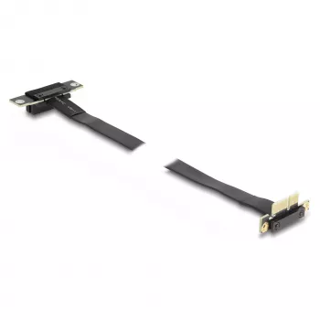 DeLOCK Riser Card PCI Express x1 male 90° angled to x1 slot 90° angled with cable 60 cm