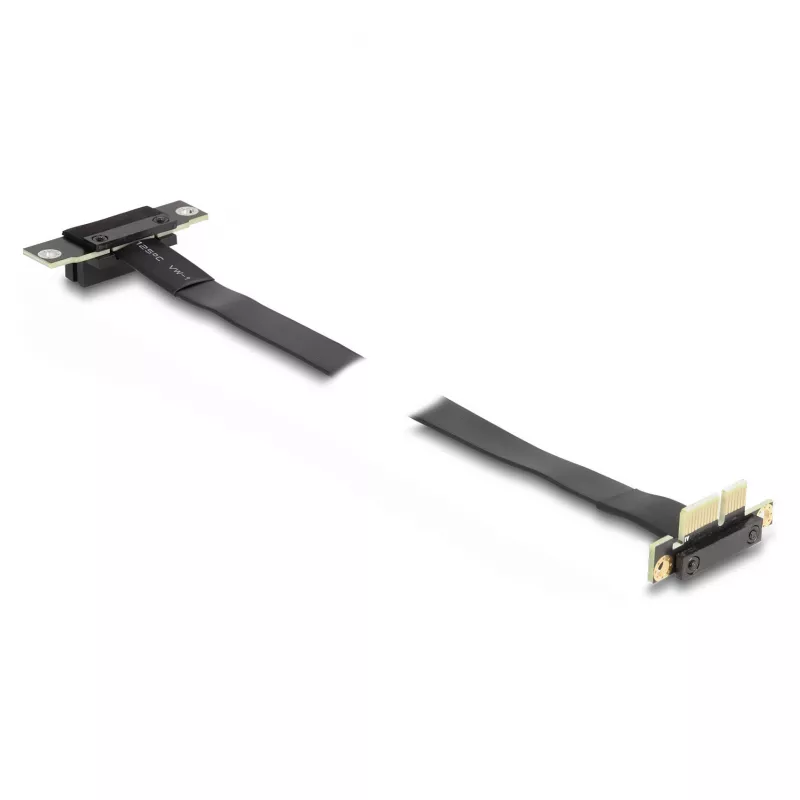 DeLOCK Riser Card PCI Express x1 male 90° angled to x1 slot 90° angled with cable 60 cm