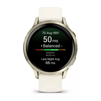 Smartwatch GARMIN Venu 4, 41 mm gold case, 1.2 inch AMOLED 390×390, GPS, Wi‑Fi, 5 ATM, 10-day battery
