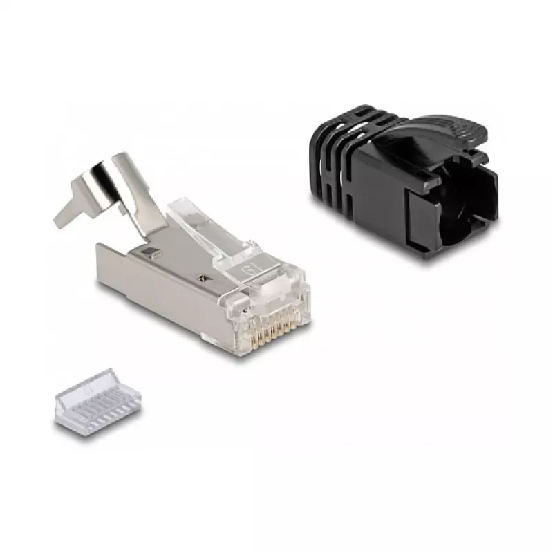 DeLOCK RJ45 Modular Plug Cat.8.1 25 pcs set with strain relief