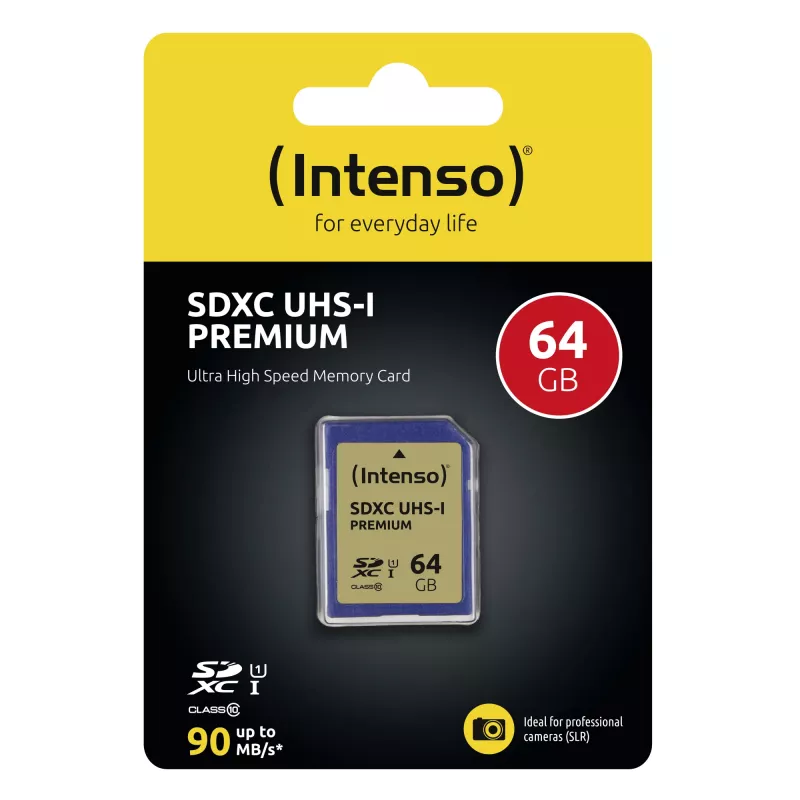 Memory Card Intenso 64GB SDXC UHS-I Class 10 3421490
