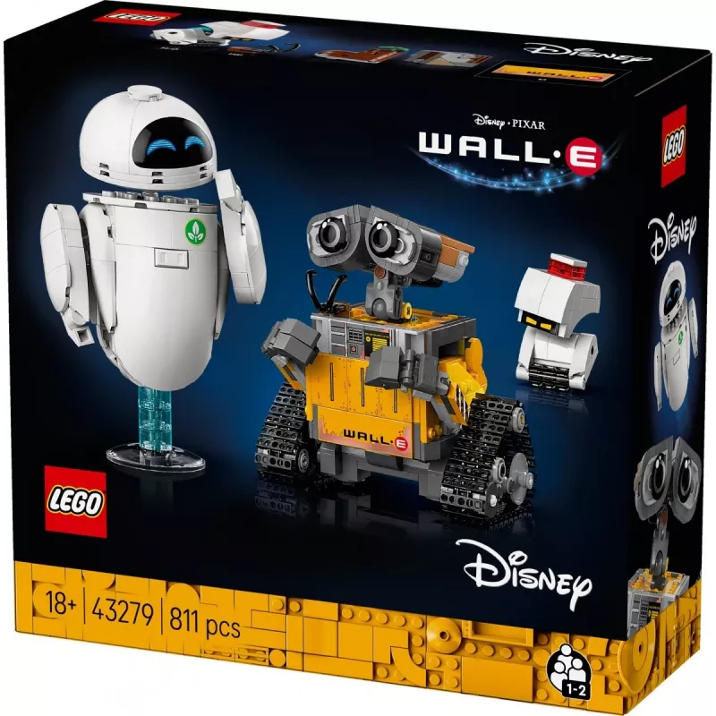 LEGO building set Disney Pixar WALL·E and EVE 43279 — 811 pieces, 130 mm height, for 18+