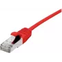 Ethernet patch cable Dexlan 858730 CAT6a S/FTP 1 m, red