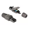 Network Cable DeLOCK RJ45 plug Cat.8.1 STP toolfree Black