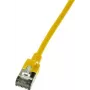 LogiLink Slim U/FTP Network Cable 1,5 m Cat6a U/FTP (STP) Yellow (CQ9047S)