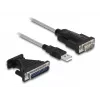 DeLOCK Adapter USB 2.0 Type-A to Serial RS-232 D-Sub 9 + D-Sub 25
