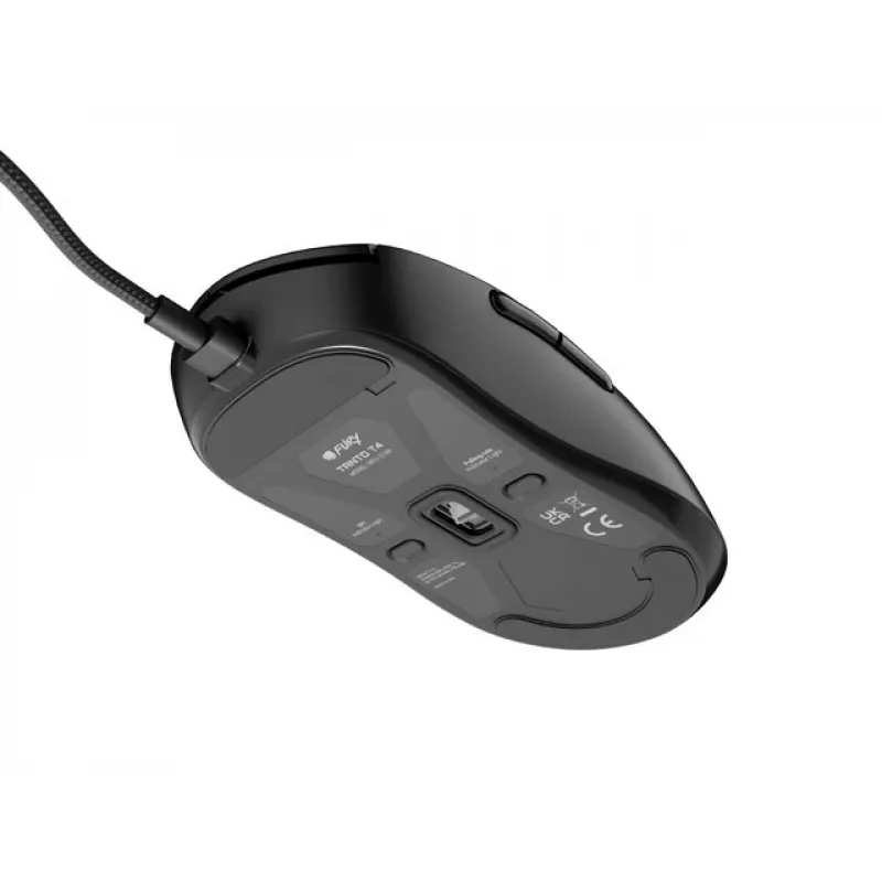 FURY TANTO T4 12000DPI RGB GAMING MOUSE BLACK PROGRAMMABLE