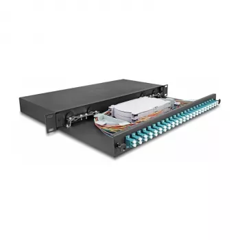 Fibre Optic Splice Enclosure DeLOCK 67010 Black Metal 482x220x44mm