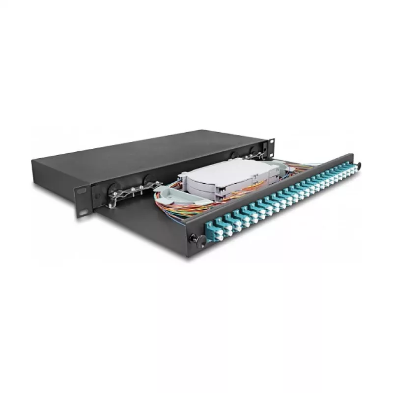 Fibre Optic Splice Enclosure DeLOCK 67010 Black Metal 482x220x44mm