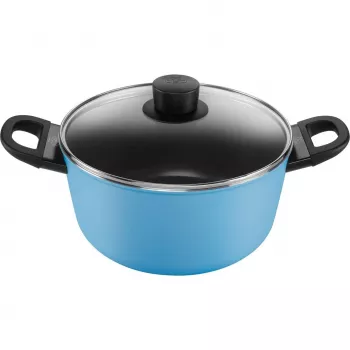 Frying pan Ballarini Caprera 2H 24 cm, nonstick, blue