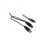 Synergy 21 S215325 - 1 m - USB B - 2 x USB A - USB 2.0 - Male/Male - Black